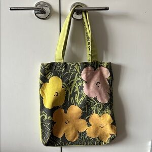 Rare Andy Warhol Flowers Canvas Tote Bag